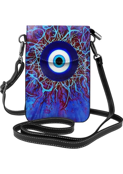 12 Yunan Türk Nazar Kadın Cep Telefonu Çanta Deri Crossbody Çanta Mini Omuzdan Askili Çanta Kartlıklı Cüzdan (Yurt Dışından) indirimleri