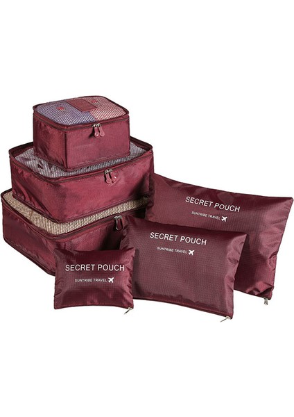 TYPE11-6PCS 6 Adet Seyahat Çantaları Setleri Su Geçirmez Ambalaj Küpü Taşınabilir Giyim Sıralama Organizatör Bagaj Tote Sistemi Dayanıklı Düzenli Kese Şeyler (Yurt Dışından) indirimleri