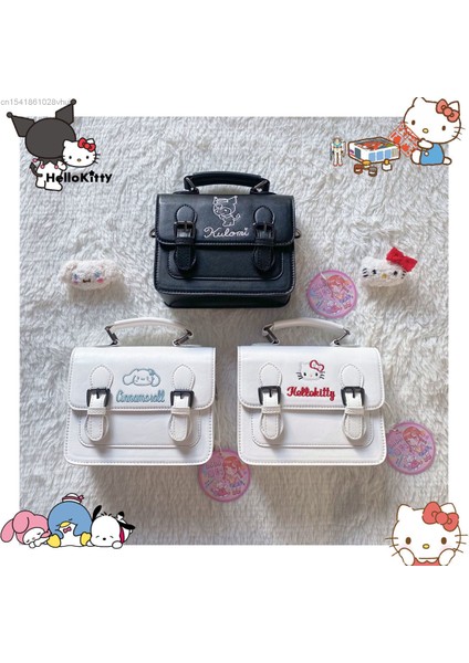 C Kawaii Sanrio Desen Kuromi Cinnamoroll Hello Kitty Çanta Lolita Jk Taşınabilir Messenger Çapraz Tote Pu Deri Çanta Y2K Kadın (Yurt Dışından) fiyatları