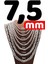 Vog 7.5mm Yuvarlak Kral Model 925 Ayar Erkek Gümüş Kolye Zincir 1