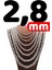 Vog 2.8mm Yuvarlak Kral Model 925 Ayar Erkek Gümüş Kolye Zincir 1