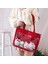 Ek ile Kırmızı Büyük Ita Kırmızı Ekle Japon Sevimli Temizle Kadın Çift Sapanlar Kızlar Kawaii Şeffaf Omuz Lolita Itabag H234 Çantası (Yurt Dışından) 4