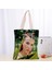 Güzel Millie Bobby Tote Kadın Canva Kumaş Eko den Kullanılabilir Alışveriş Seyahat Plaj Faydalı Omuz 0331 Çantası (Yurt Dışından) 3