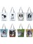 HL4936 Popüler Suluboya Collie Köpek Baskı Tote Kadın Için Sevimli Kadın Omuz Büyük Kapasiteli den Kullanılabilir Alışveriş Bezi Çantası (Yurt Dışından) 5