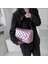 Uzay Ped Pamuk Omuz Kadın Için Kış Naylon Crossbody Kadın Kapitone Yastıklı Kadın Kabarık Shopper Tote Çantası (Yurt Dışından) 5