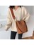 Caıoaıfeı Vintage Kadın Kova Nubuk Pu Deri Üst Saplı Kadın Için Büyük Kapasiteli Crossbody Omuzdan Askili Çantası (Yurt Dışından) 3