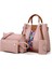 Kırmızı Casual Tote Perçin Kadın Tek Omuz Pu Yumuşak Crossbody Kadın Ünlü Çantası (Yurt Dışından) 2