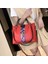 Kırmızı Casual Tote Perçin Kadın Tek Omuz Pu Yumuşak Crossbody Kadın Ünlü Çantası (Yurt Dışından) 5