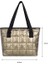 Büyük Bez Yastıklı Kadın Naylon Pamuk Yastıklı Kapitone Kafes Uzay Pamuk Crossbody Kış Çantası (Yurt Dışından) 1