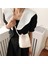 Sarı Sonbahar Örgü Kadın Küçük Kova Pu Deri Yan Omuz ve Kadın Crossbody Çantası (Yurt Dışından) 4