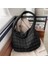 Baklava Kafes Kış Uzay Pedi Pamuk Crossbody Kadın Büyük Kapasiteli Bez Tüy Yastıklı Shopper Kapitone Çantası (Yurt Dışından) 1