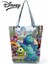 HL1638 Canavarlar Disney Canavarları Üniversite Yaratıcılık Karikatür Eko den Kullanılabilir Alışveriş Yüksek Kapasiteli Kadın Seyahat Plaj Sevimli Tote Çantası (Yurt Dışından) 4