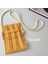 Sarı Örgü Küçük Crossbody Kadın Organ Pileli Mini Omuz Askılı Kadın Katlanabilir Uzun Sapanlar Telefon Çantası (Yurt Dışından) 1