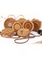 22X10 Ins Popüler Kadın El Yapımı Yuvarlak Plaj Omuz Bali Daire Hasır Yaz Dokuma Rattan Kadın Messenger Çantası (Yurt Dışından) 4