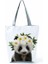 HL2784 Panda Sevimli Karikatür Panda Tote Kadın Katlanabilir Büyük Kapasiteli Alışveriş Hayvan Omuz Kız Dropshipping Çantası (Yurt Dışından) 1