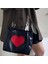 Xiuya Harajuku Kawaii Omuz Kadın Japon Sevimli Kalp Lolita Tote Kadın Fermuarlı Büyük Alışverişçi Çantası (Yurt Dışından) 4