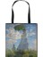 BSTDCMONET09 Vintage Resim Nilüfer / Lotus Baskı Tote Monet Kadın Kadın Tuval Seyahat Omuz Taşınabilir Alışveriş Çantası (Yurt Dışından) 1