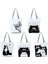 HL2496 Kedi Tote Özelleştirilmiş Eko Tote Alışveriş Kedi Baskı Kadın Polyester Tote Seyahat Plaj Taşınabilir Kadın Çantası (Yurt Dışından) 5