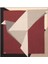 Siyah Bordo Geometrik Desen Twill Ipek Eşarp 1