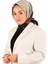 Siyah Bordo Geometrik Desen Twill Ipek Eşarp 2
