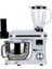 SM50 Beyaz LED Ekranlı Hamur Mayalama Kıyma Çekme Blender 2000W 6,5 Litre Stand Mikser Mutfak Şefi Hamur Yoğurma Makinesi 5