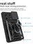 Infinix Note 30 Pro Kılıf Sert Silikon Tank Aramid Sürgülü Vega Yüzüklü Lacivert 2