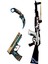 Ahşap Cs-Go AK47 Vulkan Skin Kaplamalı Tabancalı ve Karambiteli Full Set 1