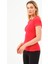 P-007899-KADIN Seamless (Dikişsiz) Yumuşak Dokulu Spor Kısa Kol T-Shirt-Kırmızı 2