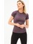P-007899-KADIN Seamless (Dikişsiz) Yumuşak Dokulu Spor Kısa Kol T-Shirt-Füme 2