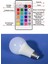 Renk Değiştiren LED Ampul - Dimmerli 9W Rgb - Uzaktan Kumandalı LED Ampul Renkli Ampül 4
