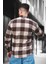 Vadim Slim Fit Pamuklu Ekoseli Çift Cep Erkek Oduncu Gömlek 4