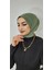 Cıtcıtlı Hazır Eşarp Şal Hijap Acık Yesil 4
