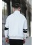 Babar Üç Iplik Şardonlu Nakışlı Fermuarlı Dik Yaka Oversize Erkek Sweatshirt 4
