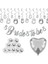 Gümüş Bride To Be Bekarlığa Veda Partisi Konsepti Set 1