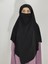Hazır Sufle Baglamalı Pratık Esarp Khimar Siyah Renk 4