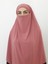 Hazır Sufle Baglamalı Pratık Peceli Büyük Esarp Khimar Gül Kurusu 5