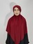 Hazır Sufle Baglamalı Pratık Peceli Büyük Esarp Khimar Bordo Renk 2