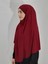 Hazır Sufle Baglamalı Pratık Peceli Büyük Esarp Khimar Bordo Renk 4