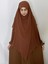 3katlı Multı Sifon Sufle Khimar Peceli Hazır Büyük Esarp Camel 5