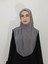 Namaz Örtüsü Hazır Büyük Esarp Malezya Modeli Khimar Tek Parca Hac ve Umre Icin Gri Renk 1