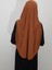 Namaz Örtüsü Hazır Büyük Esarp Malezya Modeli Khimar Tek Parca Hac ve Umre Icin Uygundur Kiremit 5