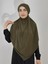 Hazır Sufle Baglamalı Pratık Peceli Büyük Esarp Khimar Haki Renk 5