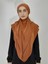 Hazır Sufle Baglamalı Pratık Peceli Büyük Esarp Khimar Kiremit Renk 3