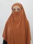 Hazır Sufle Baglamalı Pratık Peceli Büyük Esarp Khimar Kiremit Renk 4