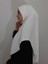 Namaz Örtüsühazır Büyük Esarp Malezya Modeli Khimar Tek Parca Hac ve Umre Icin Ekru Renk 3