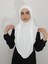 Namaz Örtüsühazır Büyük Esarp Malezya Modeli Khimar Tek Parca Hac ve Umre Icin Ekru Renk 4