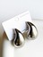 Italyan Bottega Damla Çelik Küpe - 3cm Küçük Boy - Silver 3