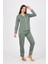 Kadın Penye Uzun Kol Pijama Takım 2775 3