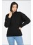 Tigerss Kadın Üç Iplik Şardonlu Kapşonlu Sweatshirt 1
