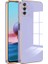 Samsung Galaxy A54 Kapak Kamera Korumalı Lazer Kesim Lüx Silikon Kılıf - Lila 1